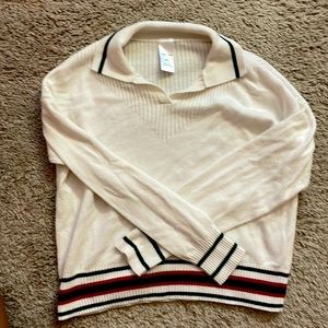 10/12 girls retro style sports sweater from Nordstrom